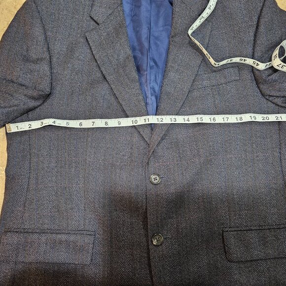 Men's Lauren Ralph Lauren Herringbone Lambs' Wool Blazer Sport Coat Size 42R - Picture 3 of 10